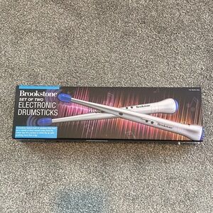 Brookstone Silver and Blue Electronic Drumsticks